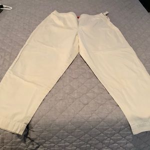 Talbot beige cotton ankle pants Size 14w